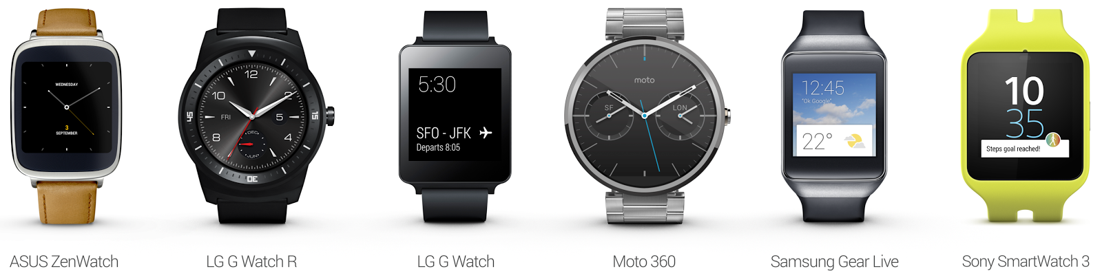 Android Wear Watches