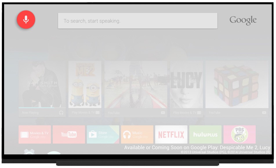 Voice search on Android TV